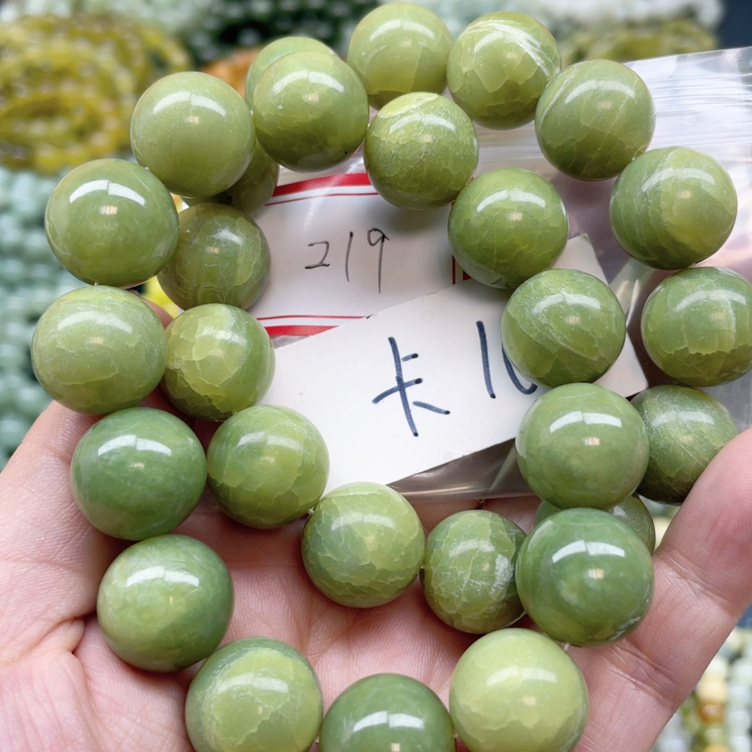 未镶嵌蛇纹石玉手串