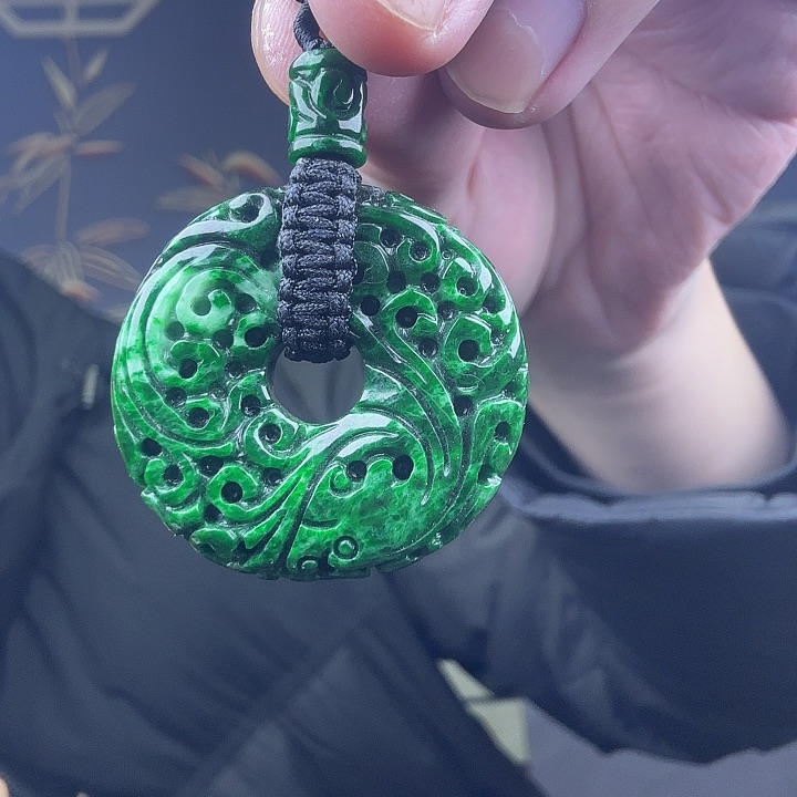 翡翠吊坠(不含链)未镶嵌禅**心特价 新年快乐