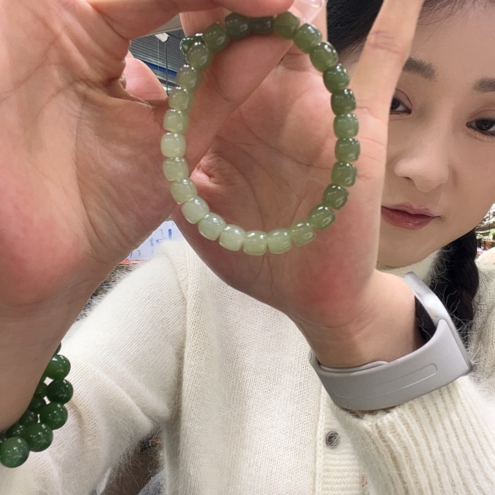 和田玉未镶嵌手链