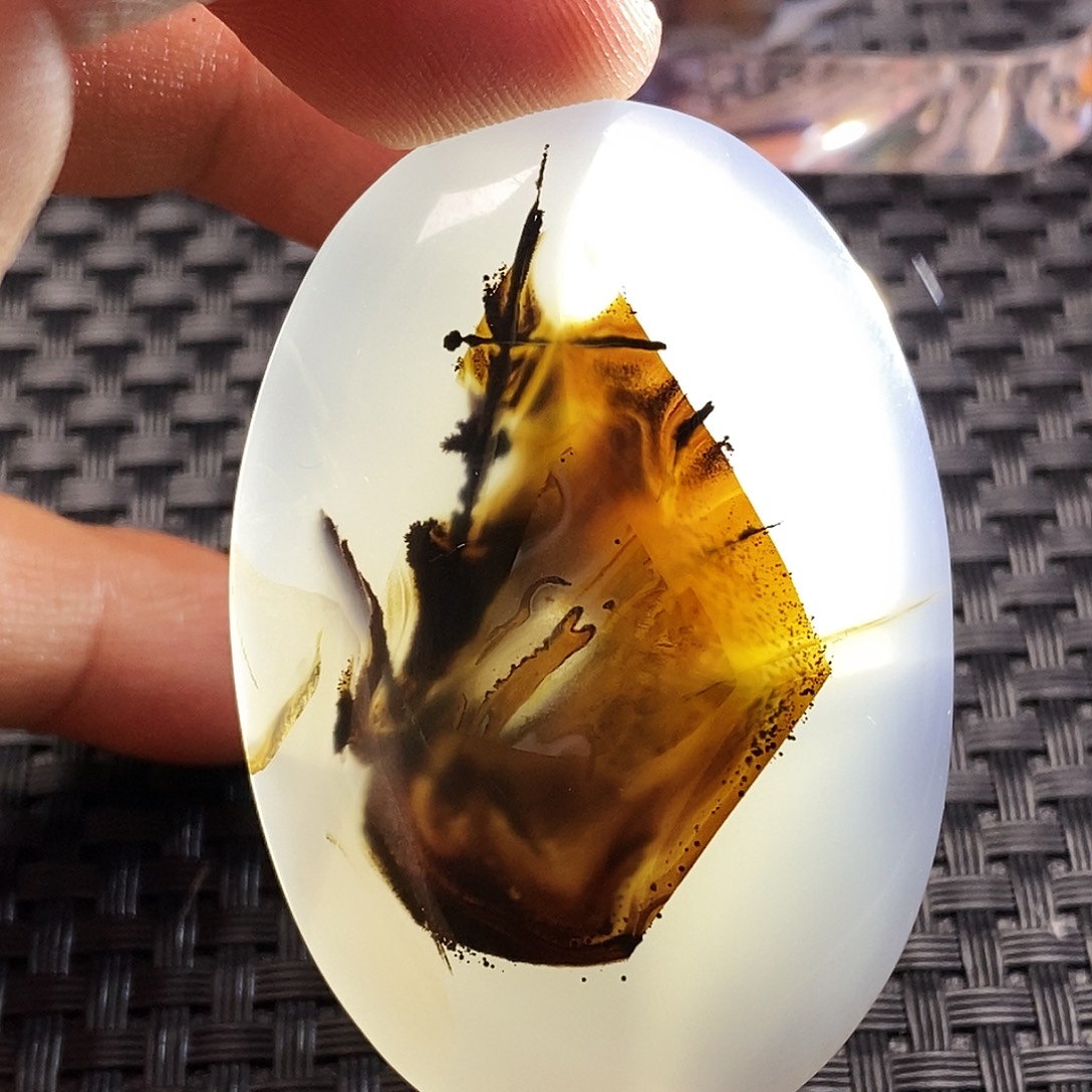 良***一玛瑙/玉髓未镶嵌吊坠(不含链)