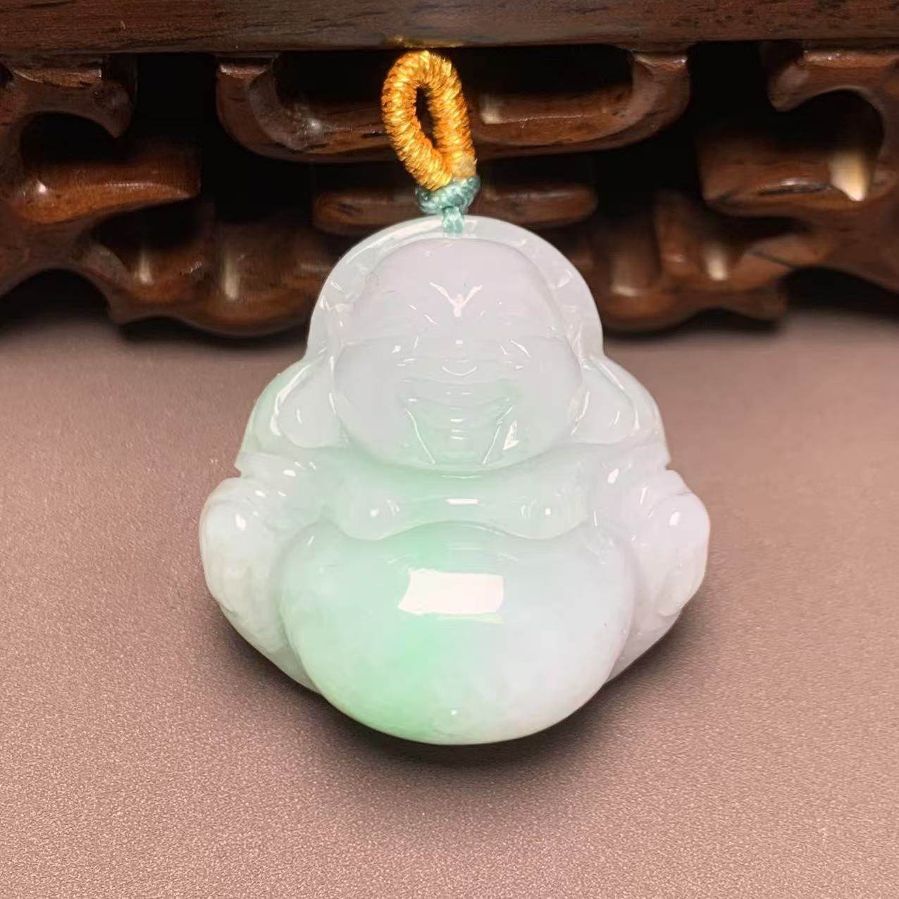 A615珠宝玉石A货翡翠吊坠 