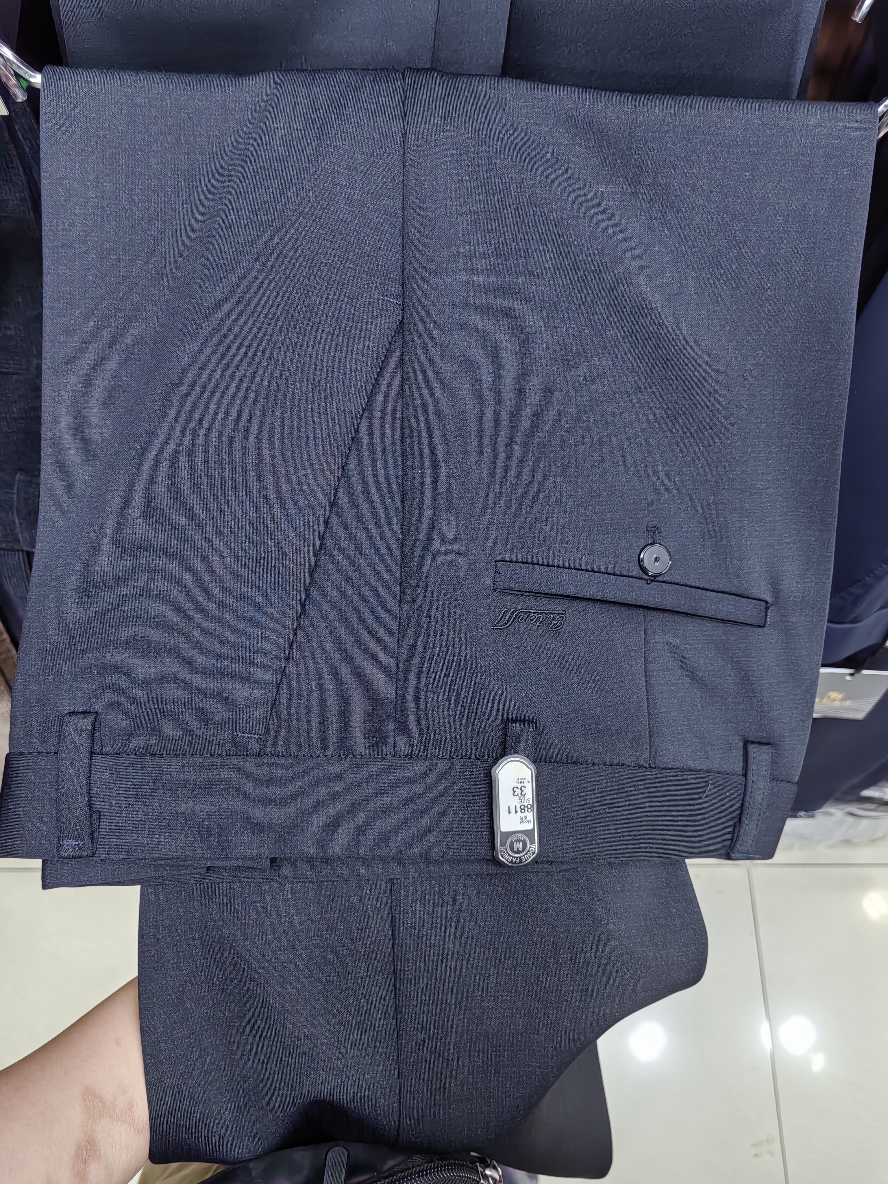 秋冬厚款宽松垂顺西裤高腰舒适免烫弹力中老年商务休闲保暖直筒