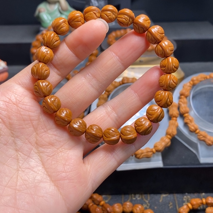 桃核手串玉龙脊手串10