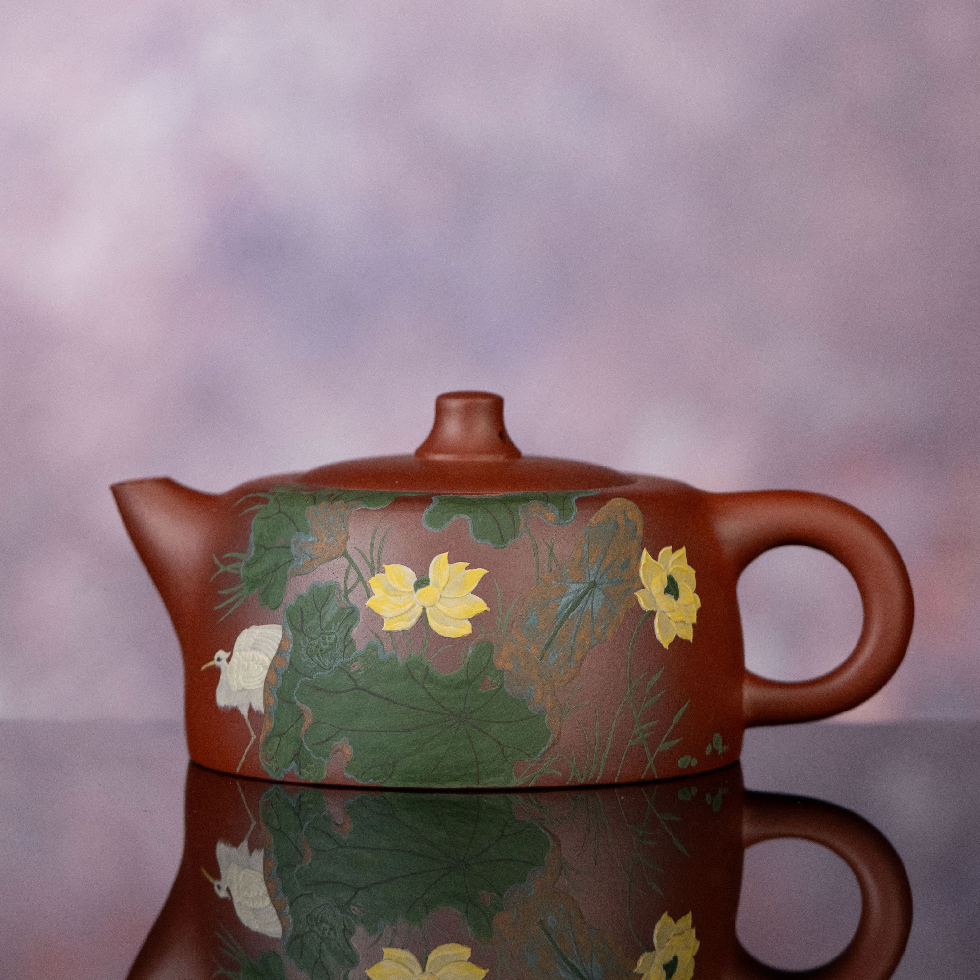 【利贞l荷塘清趣-天际】原矿中槽清约370cc手工制茶壶茶具ZYH