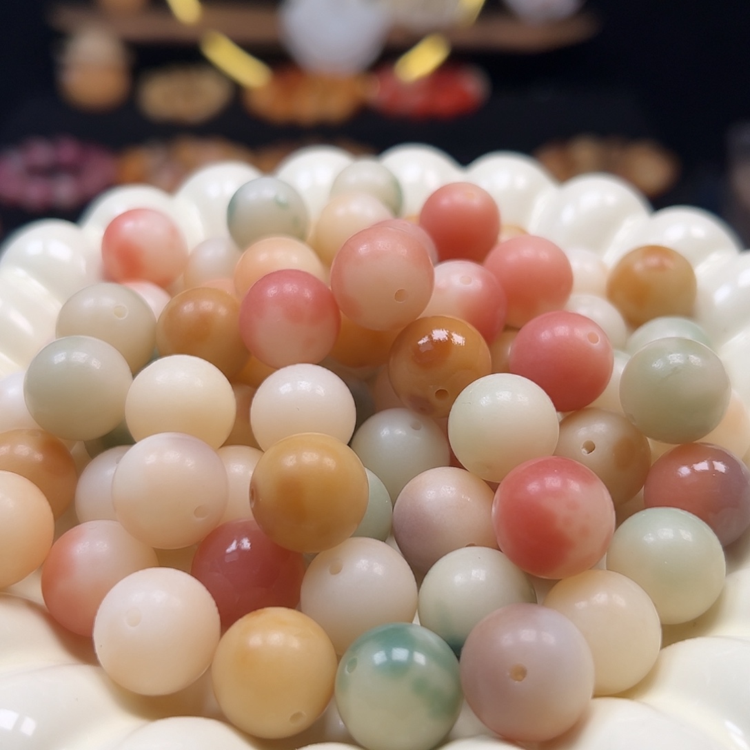 手串菩提根/象牙果卡14➕非料多宝圆500颗