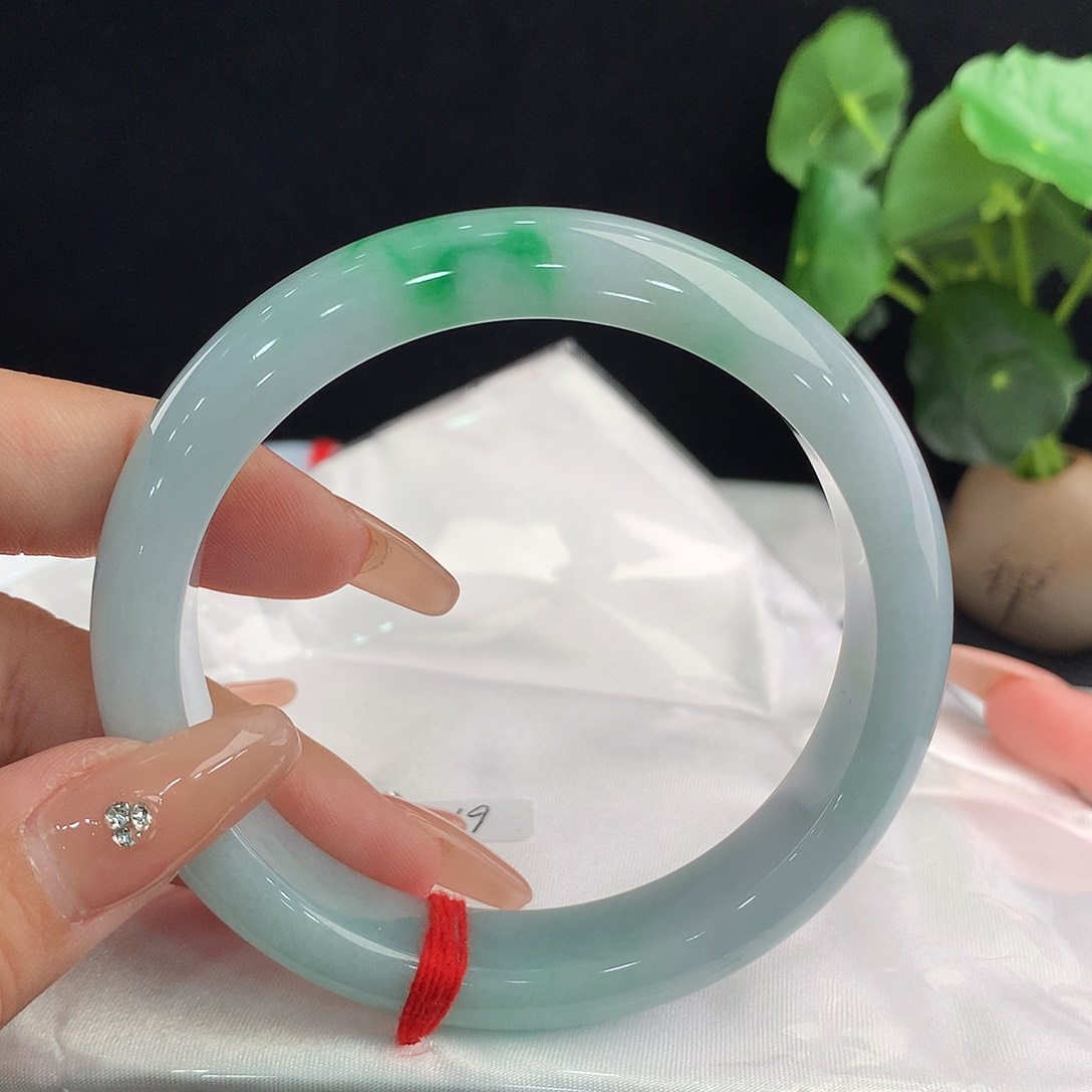 翡翠未镶嵌手镯正61/62