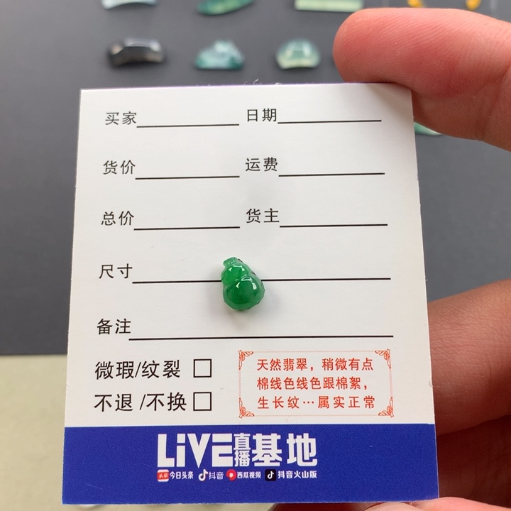 翡翠未镶嵌颈饰翡翠