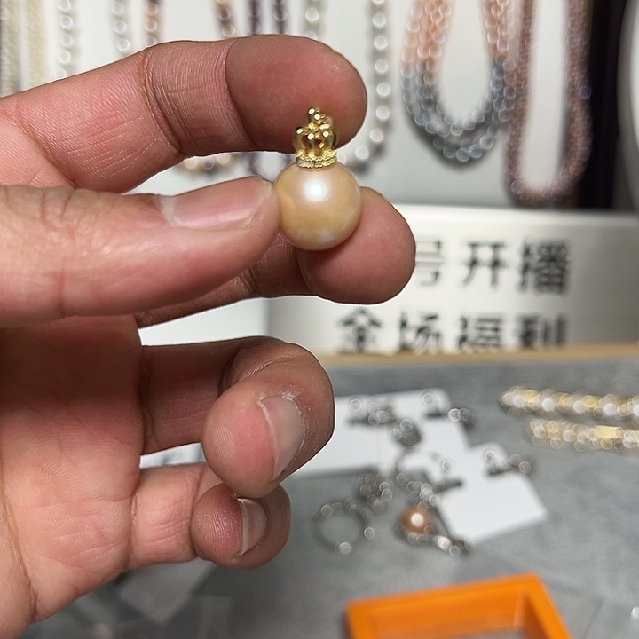 淡水珍珠吊坠(不含链)钛钢