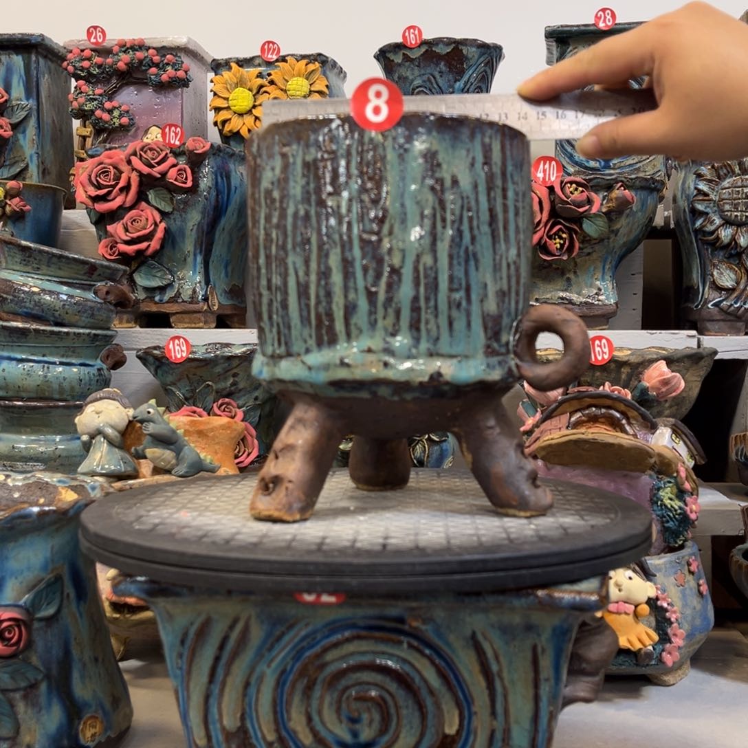 陶瓷8 号陶然花盆