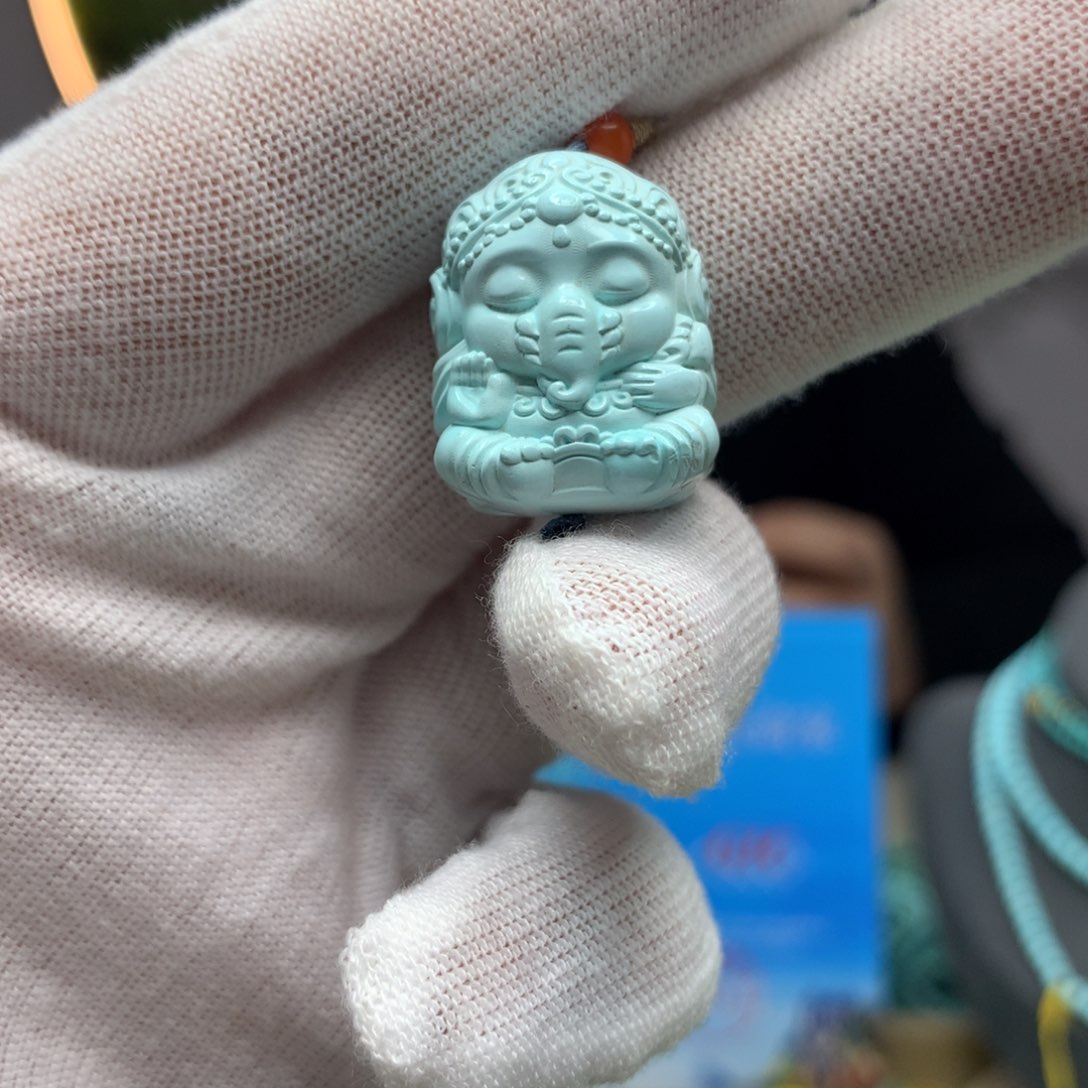 绿松石挂件未镶嵌