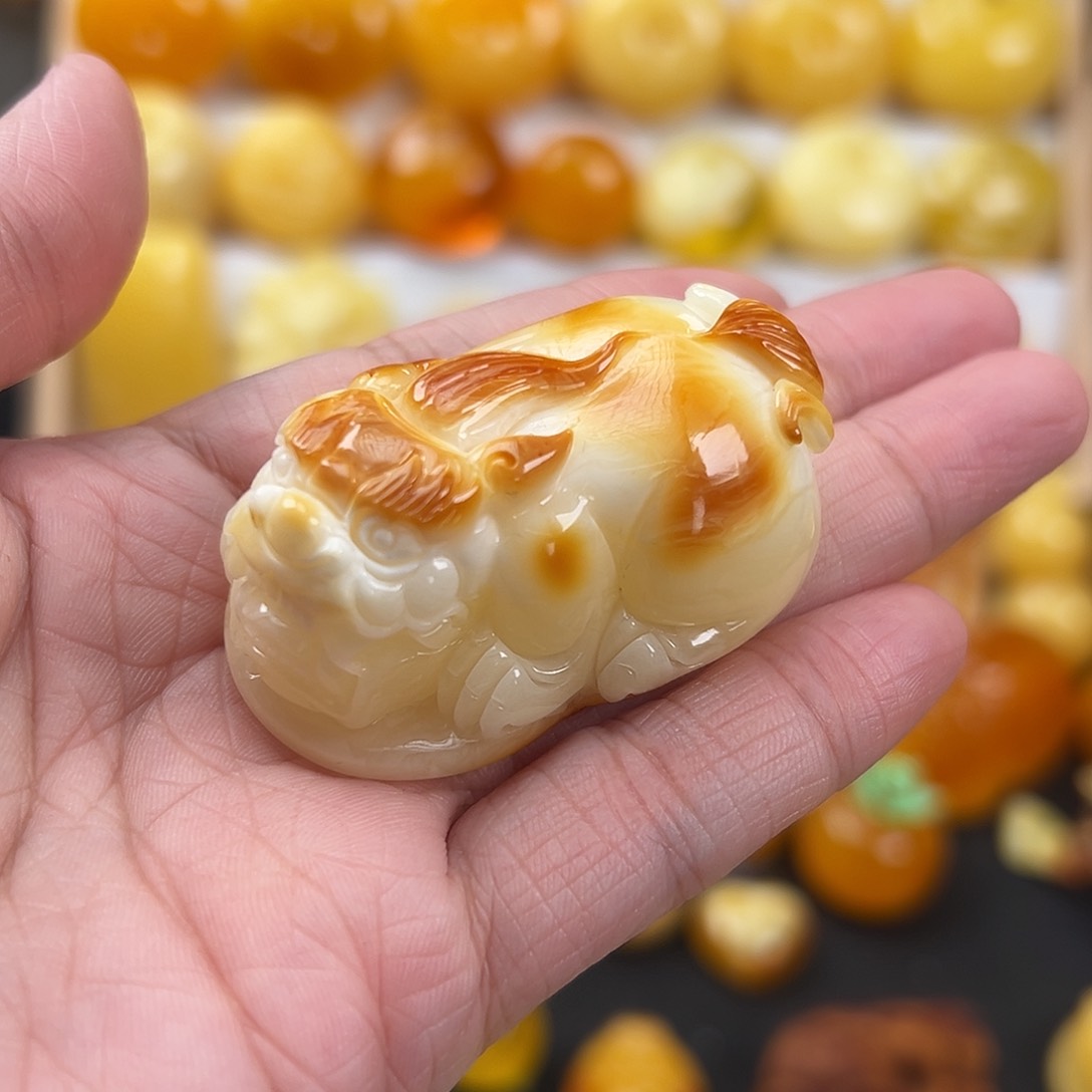蜜蜡颈饰未镶嵌蜜蜡