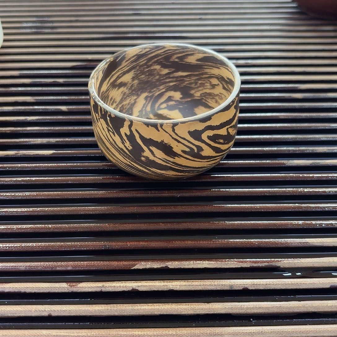 罐钦州坭兴陶绞泥杯100毫升