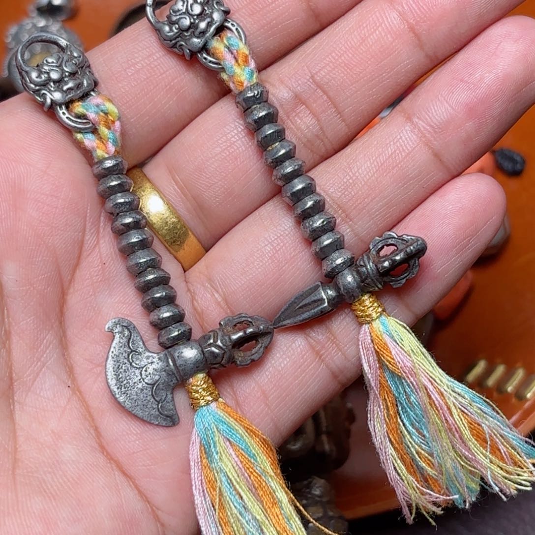 清*铜星月菩提吊坠项链