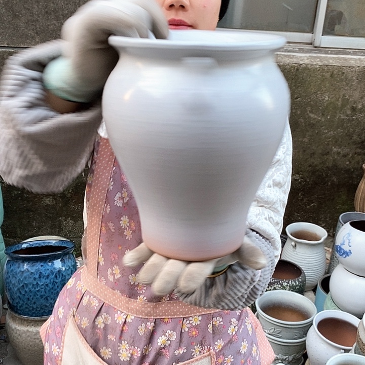 紫砂花盆瑕疵口17高21