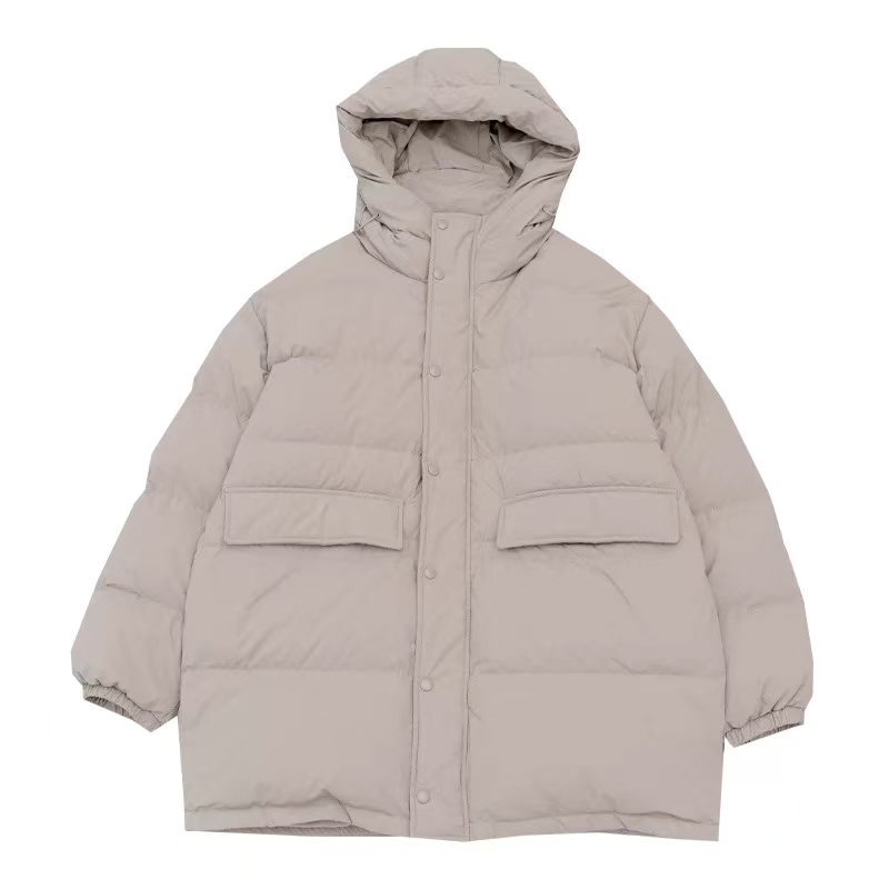 新款鸭绒羽绒服女宽松韩版时尚加厚连帽羽绒服百搭冬季（9008）