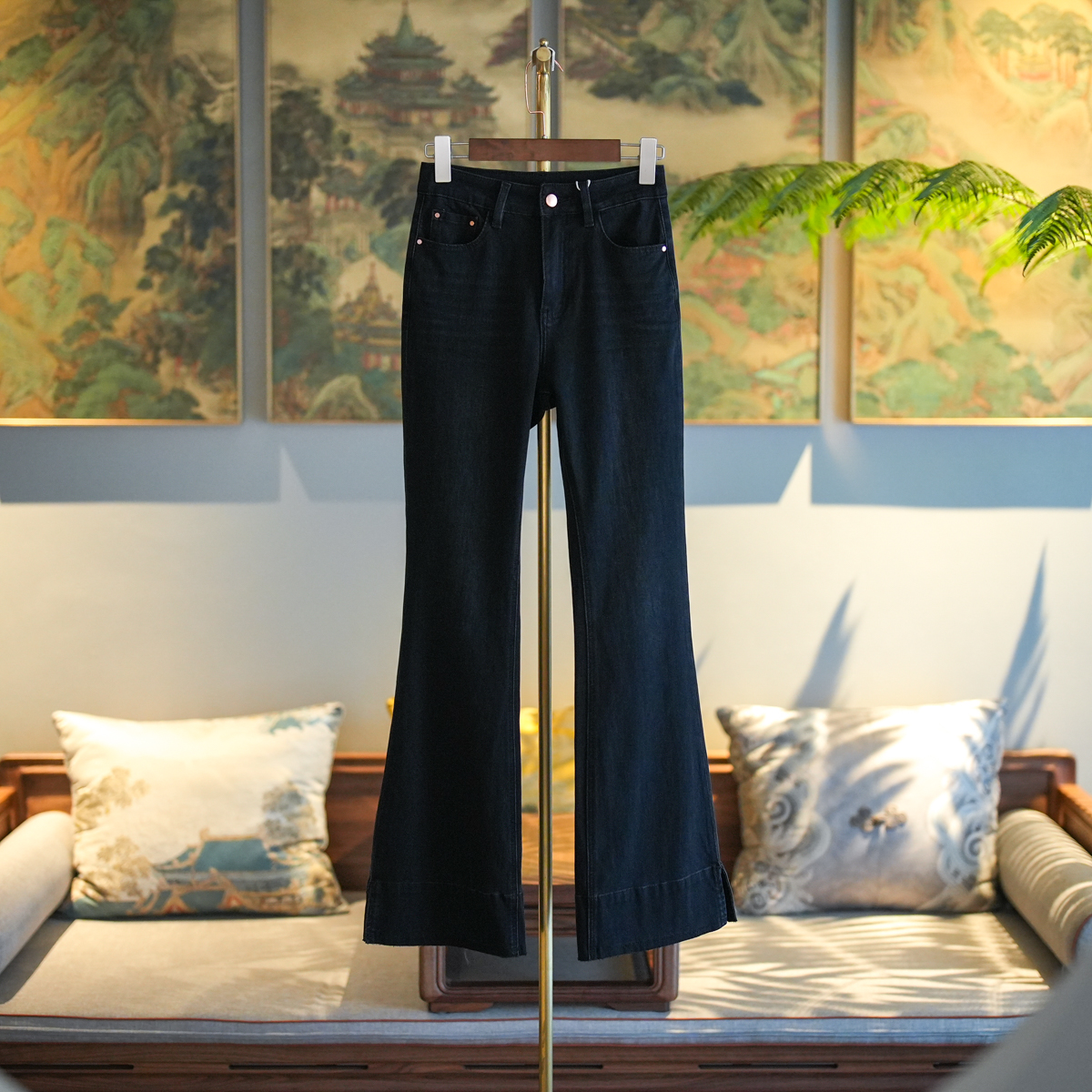 蓝大简约气质显瘦牛仔裤7350/7351