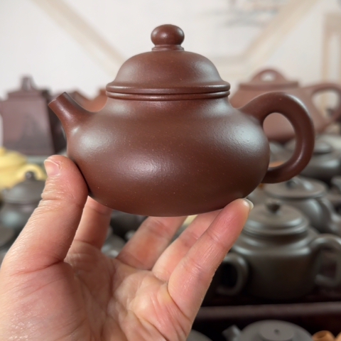 紫砂茶壶底槽清料230cc