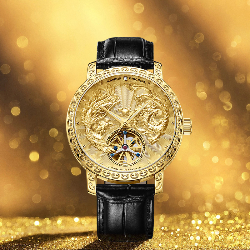 【全国联保】【专柜正品】【龙凤呈祥系列】高端全自动机械腕表