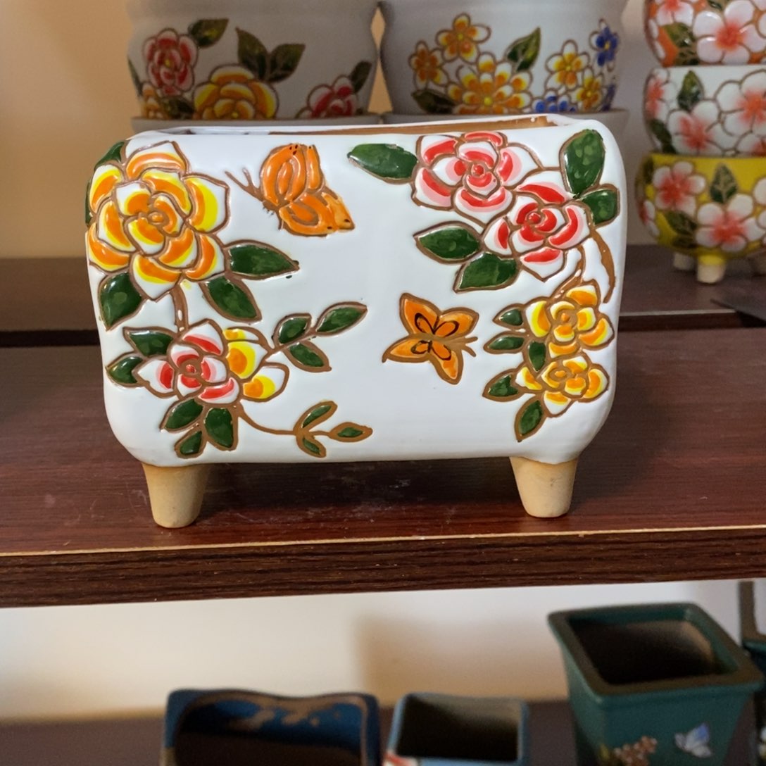 红陶韩式多肉植物花盆