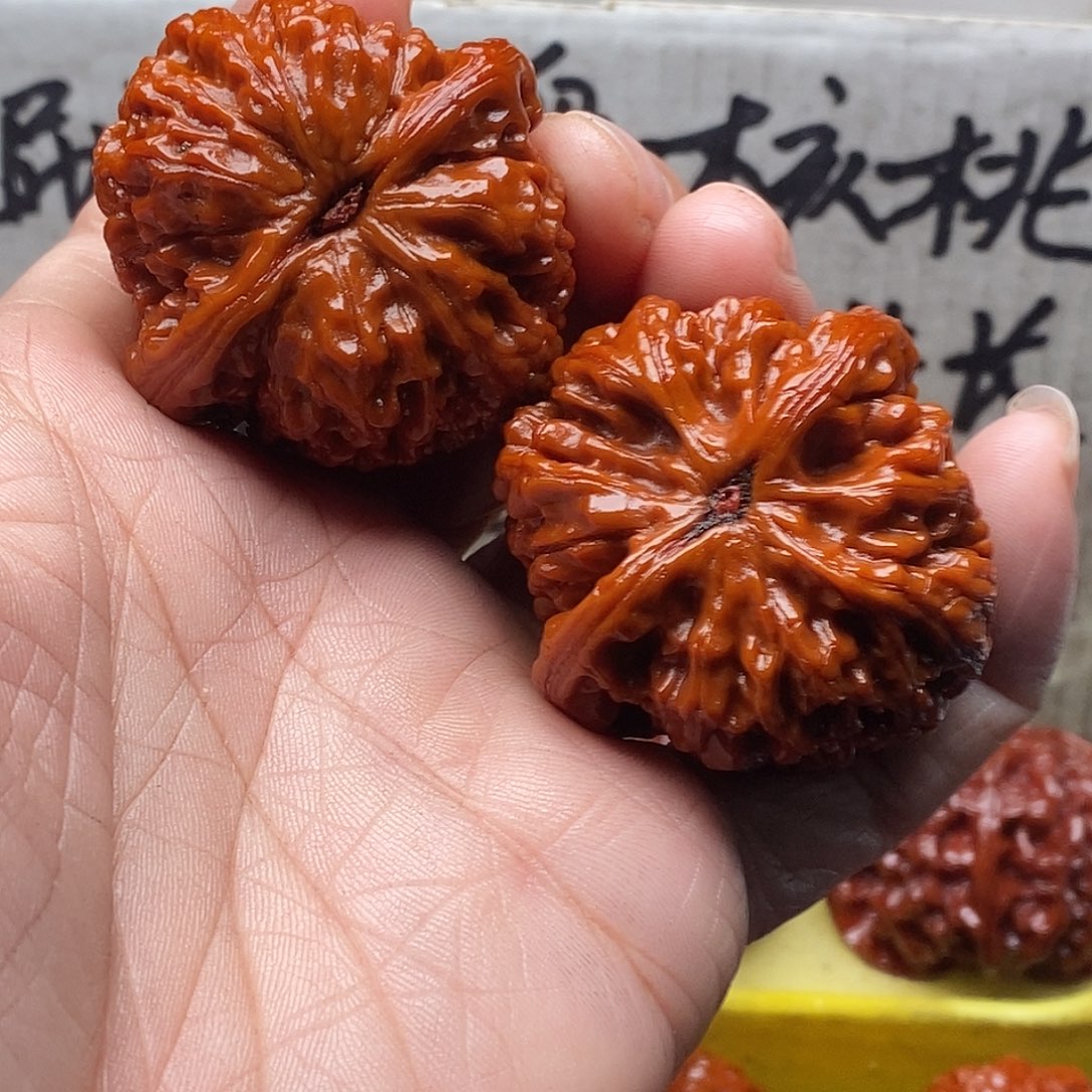 和***尘文玩核桃43尺水龙纹