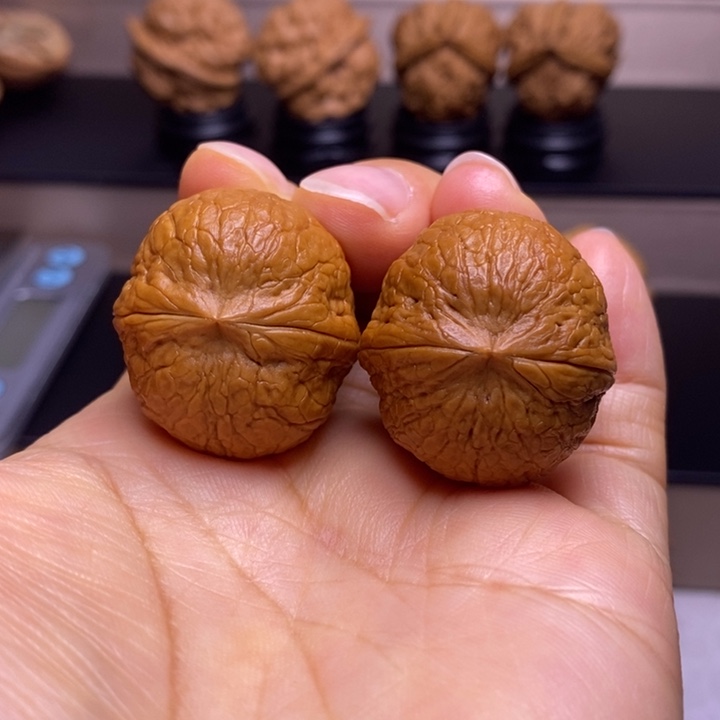 文玩核桃把件粗筋铁蛋50