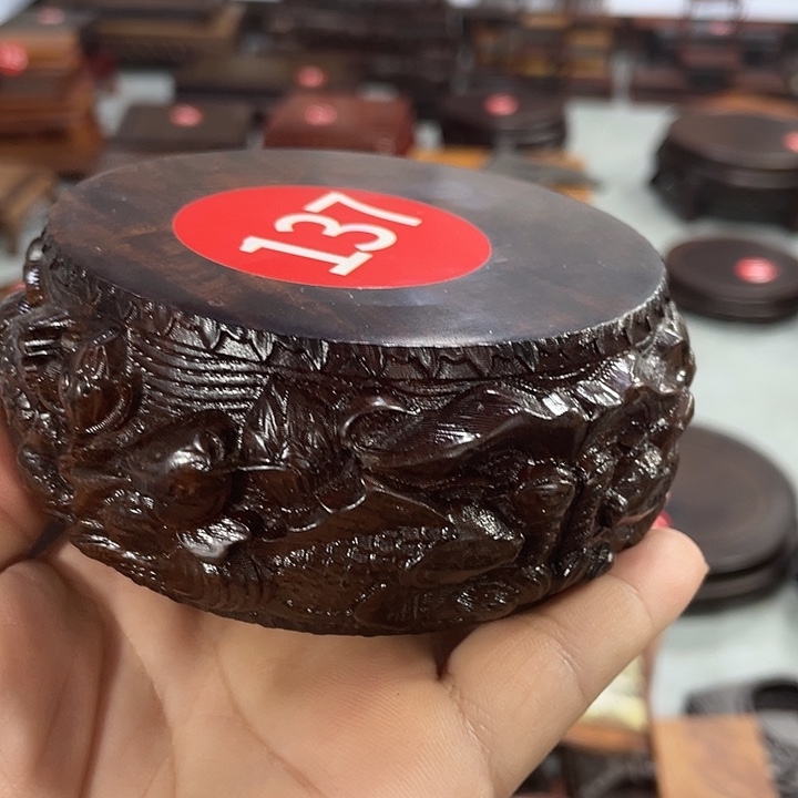 紫砂红木底座工艺品红木底座工艺品2个