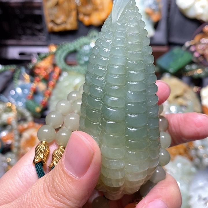 岫玉毛衣链未镶嵌