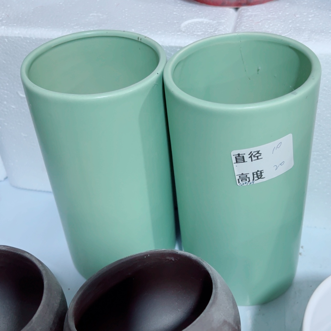 有孔，陶瓷花盆满10米包邮发货