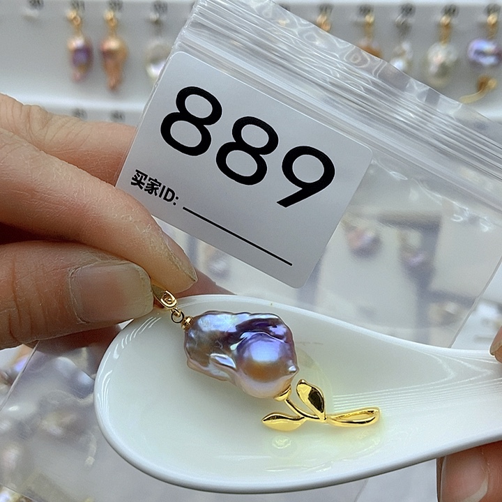 淡水珍珠颈饰银S925镶嵌