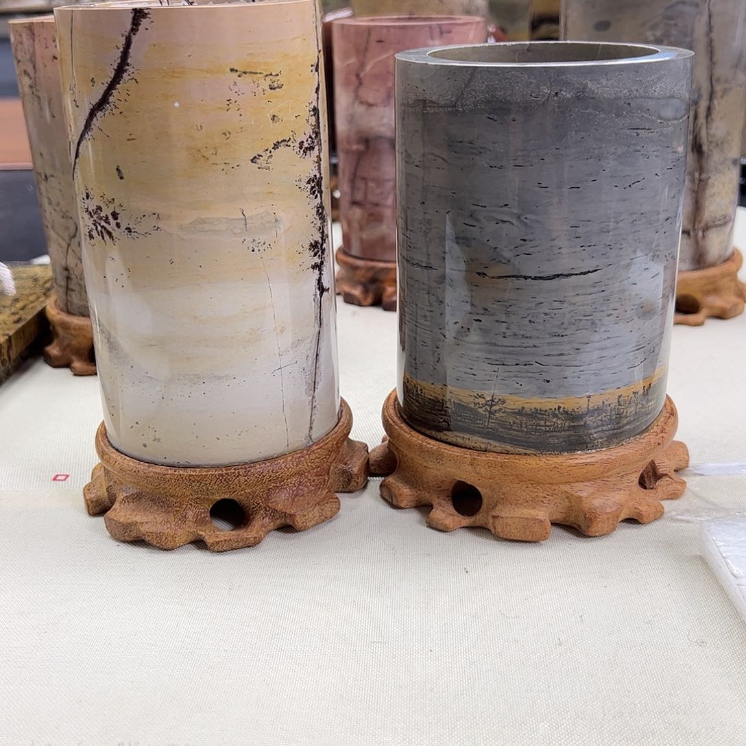 广西石#****械天然国画石