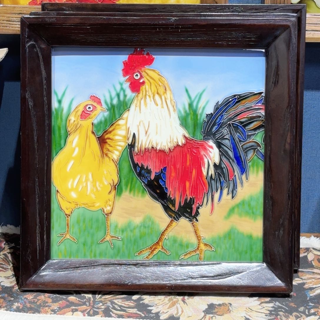 瓷片37.37连画带框特价福利