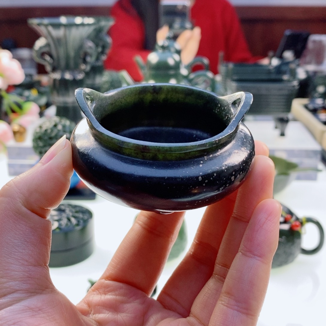 和田玉（青玉）挂件未镶嵌