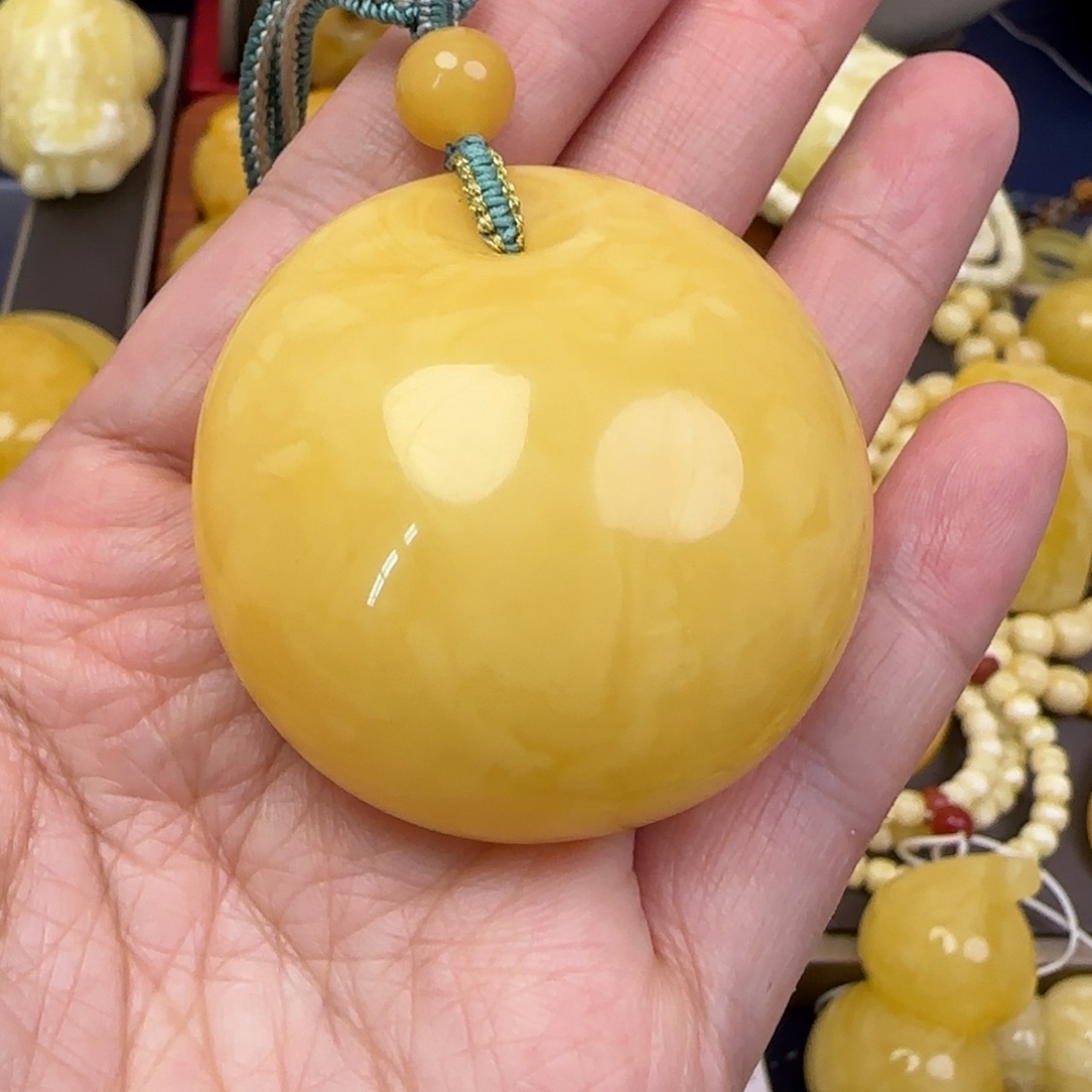 蜜蜡颈饰未镶嵌天然蜜蜡