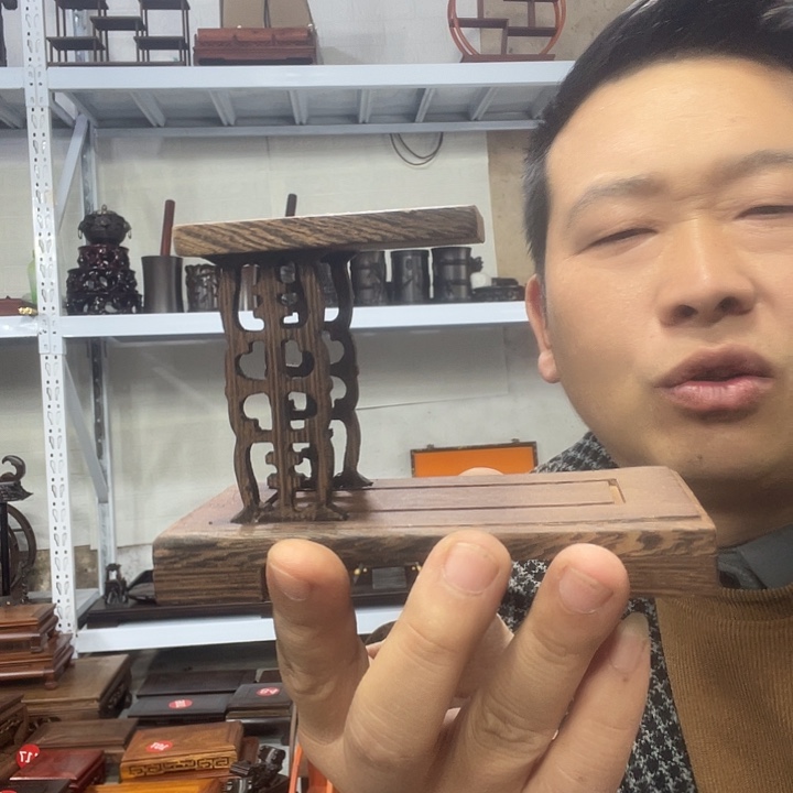 香榧木红木底座工艺品