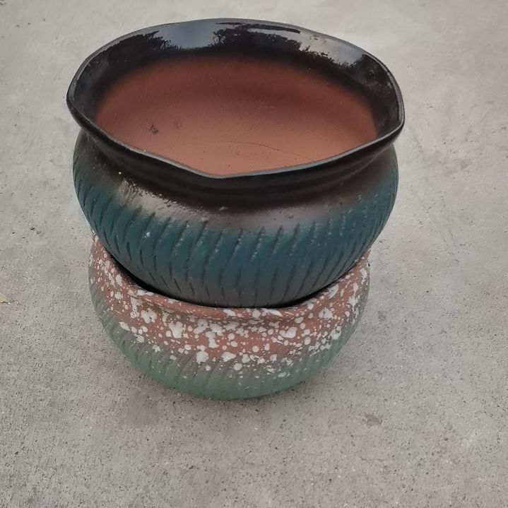 红陶20/12两个盆子