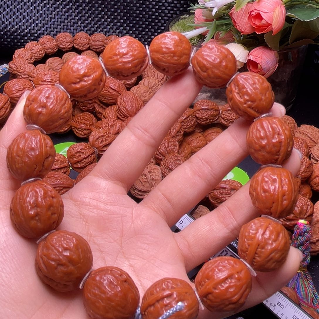 文玩核桃手串小光头20