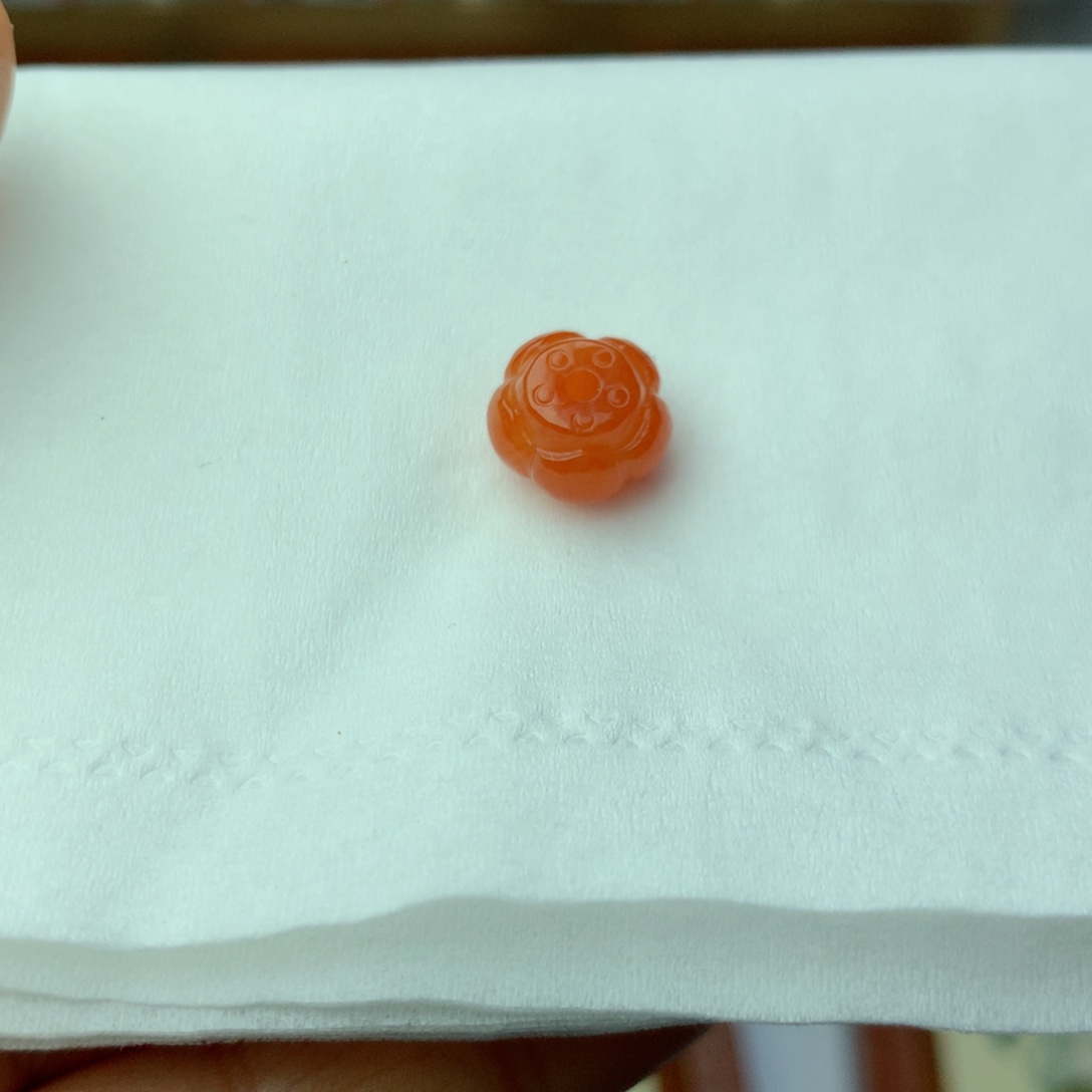 翡翠项链未镶嵌莲花珠