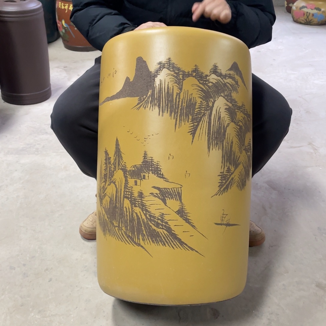 宜兴原矿紫砂茶叶罐