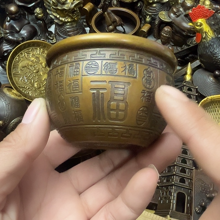 顺顺利利，铜器摆件