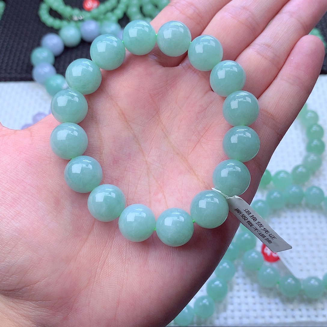 翡翠未镶嵌毛衣链卡13