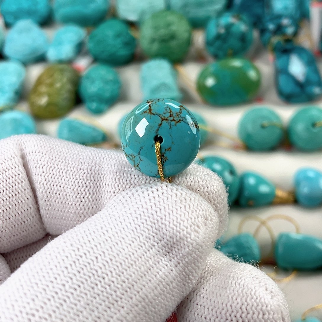 绿松石未镶嵌挂件直径15.7