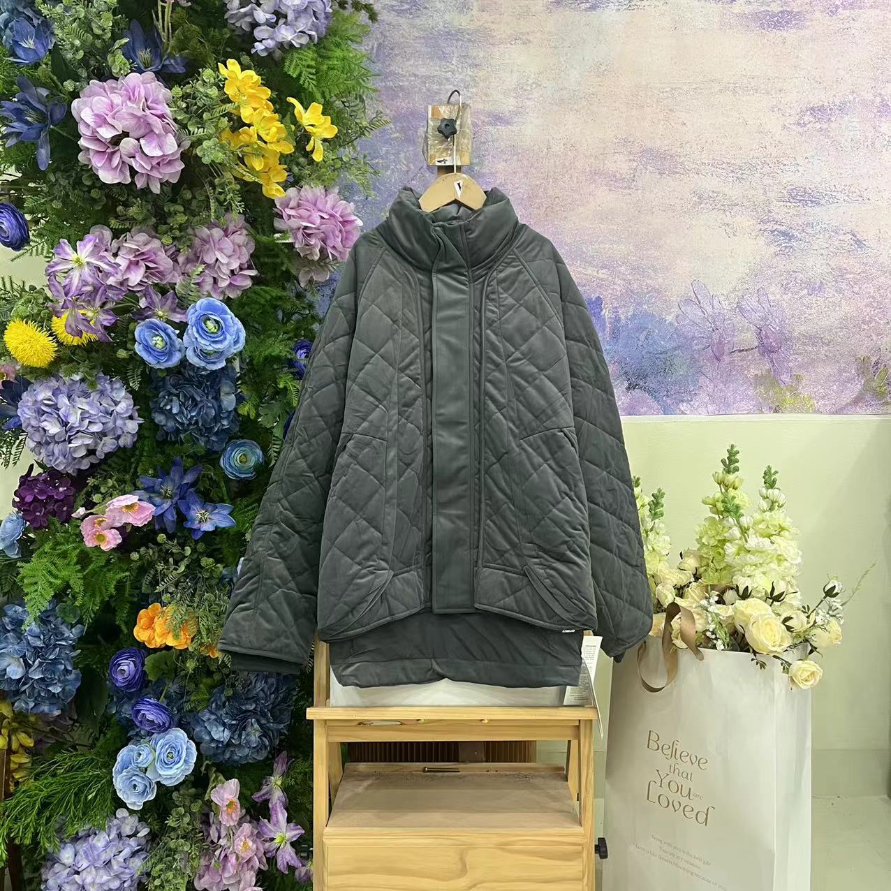 645D灰色外套1164