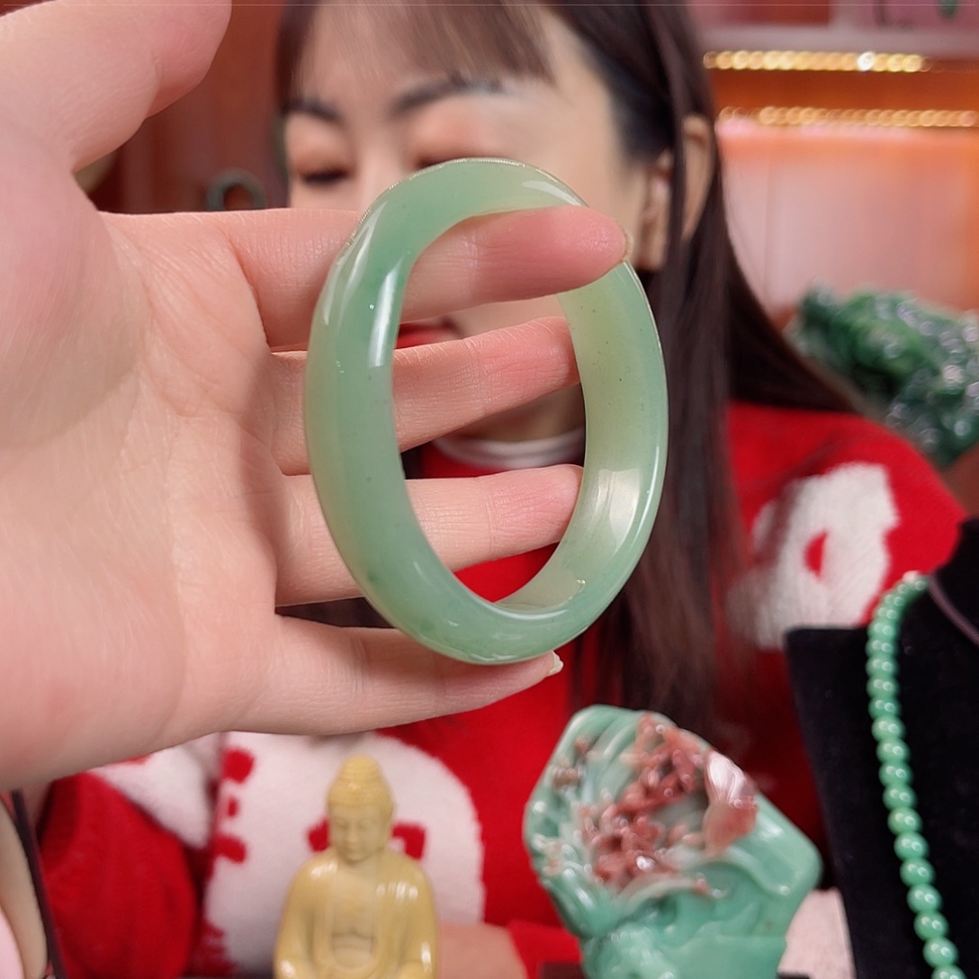 密玉（石英质玉）颈饰未镶嵌圈口58