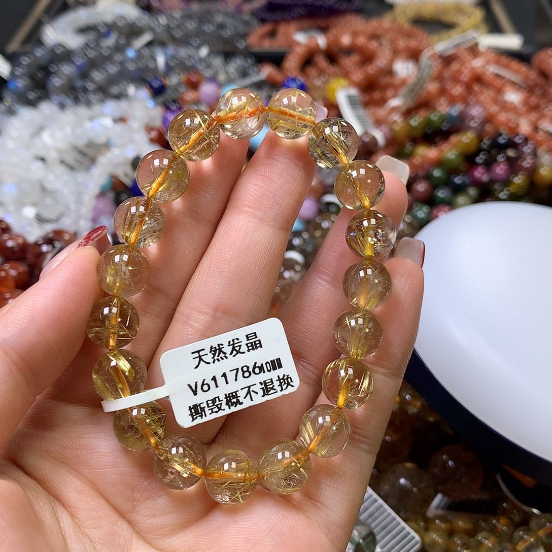 水晶手链未镶嵌，