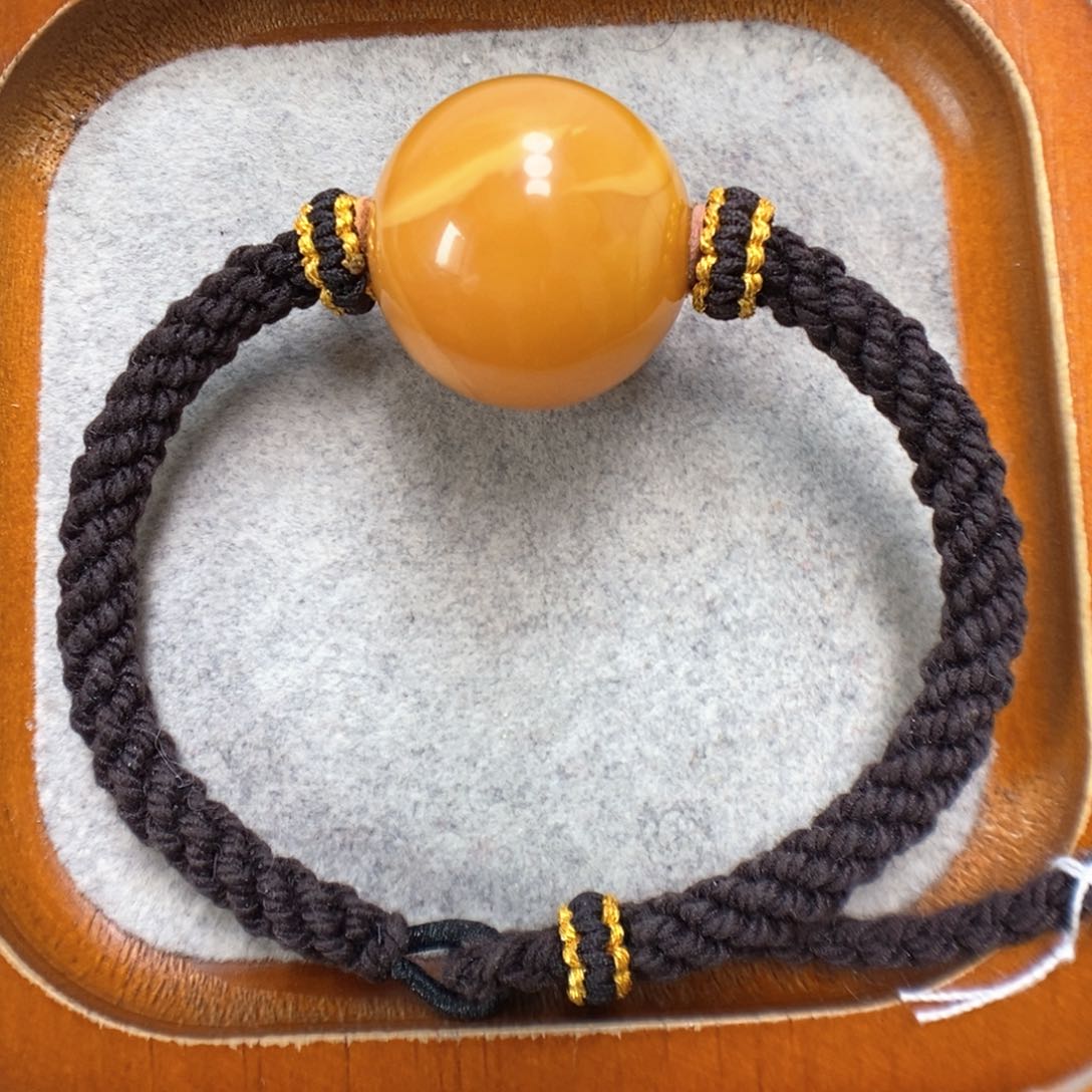 未镶嵌蜜蜡手绳蜜蜡