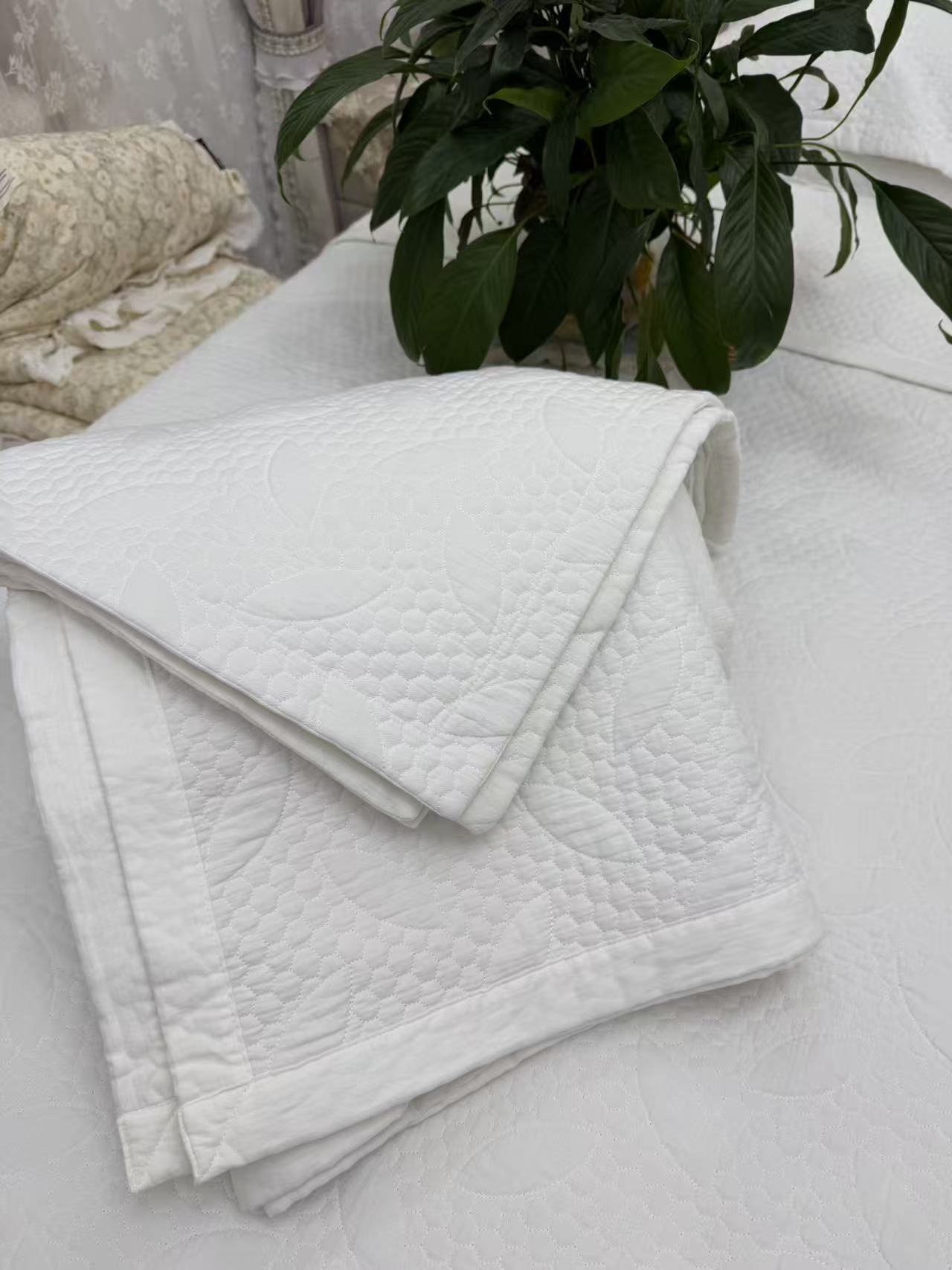 爽姐推荐四季通用双面床盖三件套