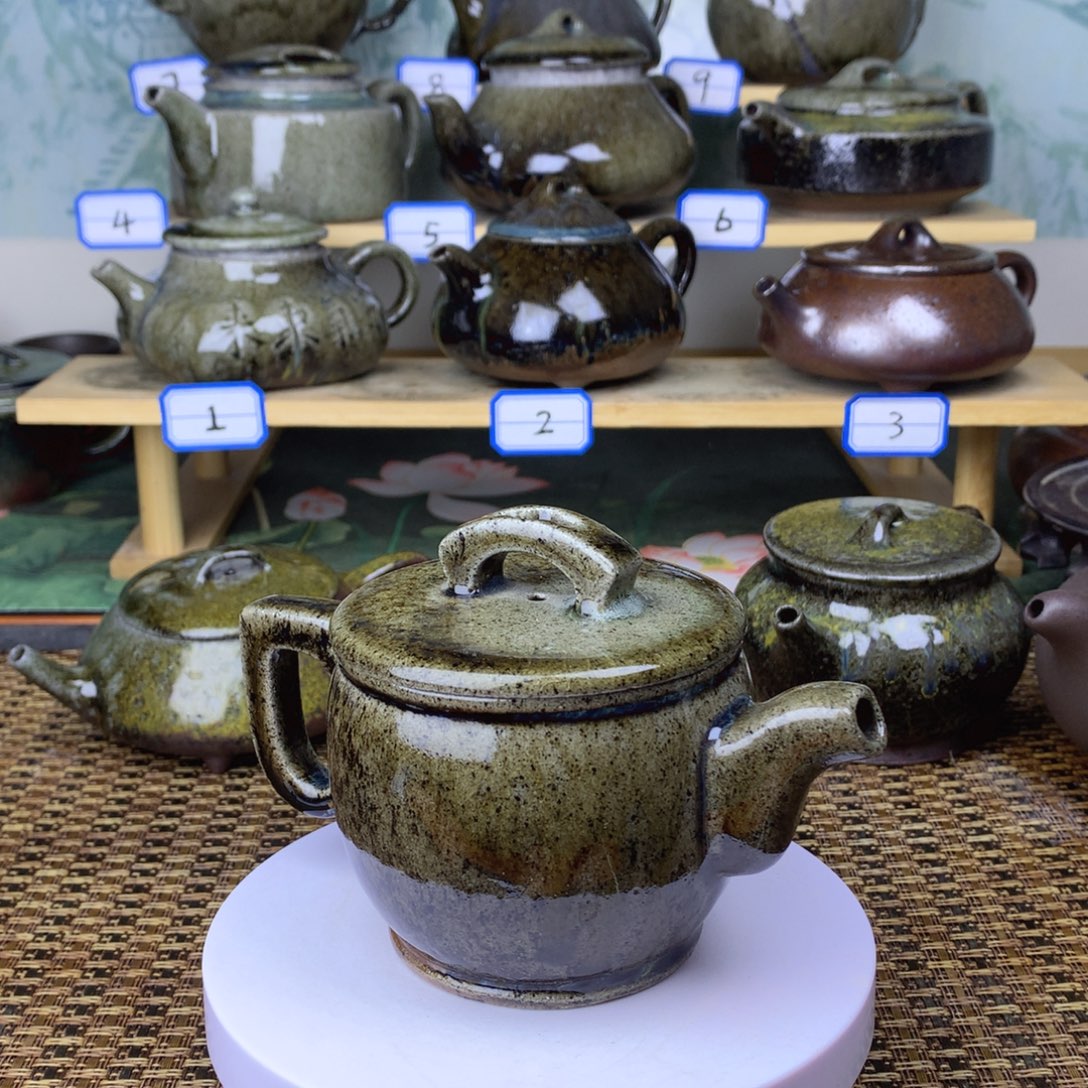 茶壶紫砂裸烧汉瓦