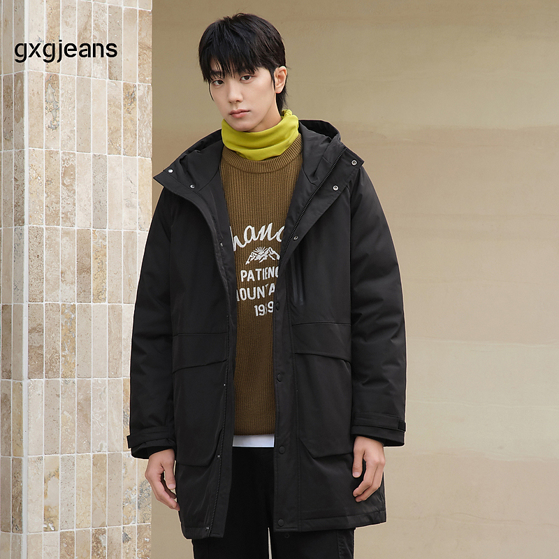 gxg.jeans男装2024年冬季连帽羽绒服#J24DY34001
