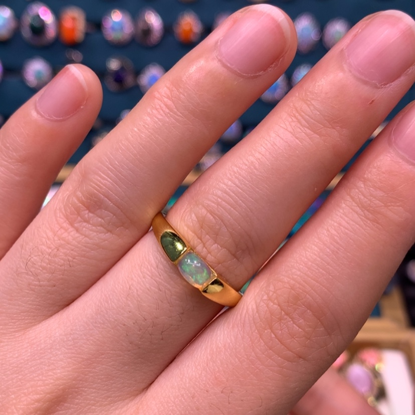 【闪购商品】欧泊戒指款式银S925镶嵌