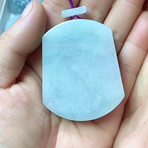 翡翠颈饰未镶嵌阿*天然缅甸翡翠a货